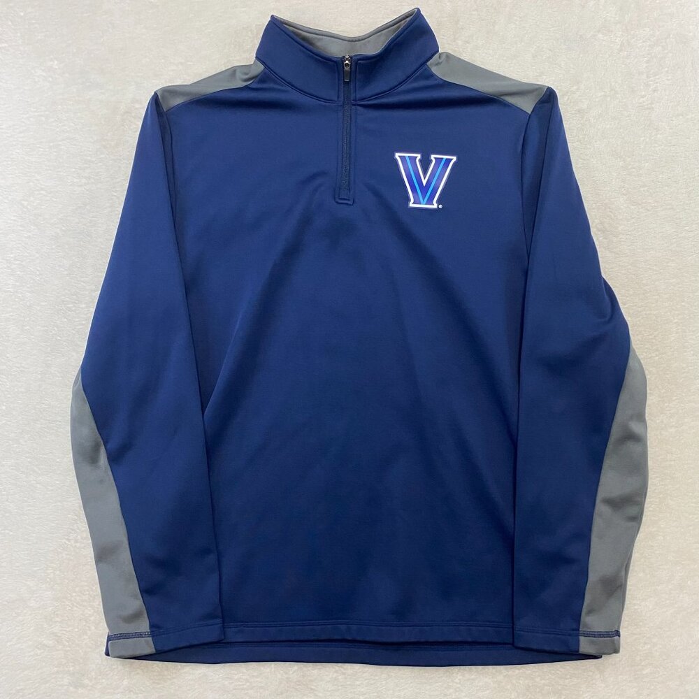 FANATICS NCAA VILLANOVA WILDCATS LONG SLEEVE 1/4 ZIP PERFORMANCE SHIRT SIZE XL
